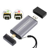 Carcasa para disco duro NVMe 2230/2242 de 10 Gbps USB3.1 Gen2 con conexión directa USB + interfaz dual tipo C