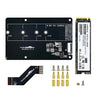 Placa de expansión adaptadora PCIe a M.2 Yahboom para Raspberry Pi 5 NVMe. Especificaciones: Placa + SSD de 256 GB.