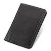 HUMERPAUL BP734 Portadocumentos de cuero para pasaporte (negro)