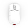 Ratón inalámbrico para juegos Tri-Mode de 24 000 DPI, 6 modos de iluminación RGB, recargable, programable con macros, color blanco
