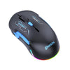 Ratón para juegos MKESPN W12 Tri-Mode de 5 canales, 10 teclas, 10 000 DPI, diseño ambidiestro, RGB, macro (azul)