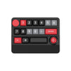 Teclado mecánico inalámbrico para juegos de 15 teclas, trimodo, intercambiable en caliente, retroiluminación RGB, macros programables (negro y rojo)