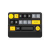 Teclado mecánico inalámbrico para juegos de 15 teclas, trimodo, intercambiable en caliente, retroiluminación RGB, macros programables (negro y amarillo)