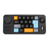 Teclado para juegos MKESPN con cable USB-C de 19 teclas, programable con macros, intercambiable en caliente, con perilla de control y rueda de desplazamiento tipo joystick (negro)
