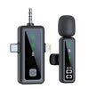 Micrófono H68 3 en 1 con reducción de ruido para grabación de vídeo en directo, minimicrófono para teléfono móvil, micrófono de solapa inalámbrico digital