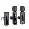 Mini micrófono para teléfono móvil H67 tipo C con reducción de ruido y grabación de video en vivo, micrófono inalámbrico digital de solapa