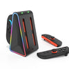 Base de almacenamiento y cargador con mango 4 en 1 para Nintendo Switch 2 (negro)