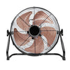 Ventilador de piso industrial potente de 12 pulgadas, 4 velocidades, 5 aspas, enchufe CN