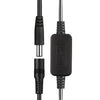 Enrutador HuaGu de 30 cm con reinicio temporizado, controlador de línea, fallo de alimentación, reinicio inteligente, cable de conexión, relé WiFi, color: negro 24H