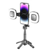Palo selfie retráctil portátil con Bluetooth para teléfonos móviles, color: P15-H2 negro