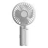 Ventilador de paraguas plegable colgante USB portátil de mano con clip para paraguas, ventilador de escritorio compacto (blanco)