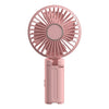 Ventilador de paraguas plegable y portátil, con USB, con clip, compacto, de escritorio (rosa)