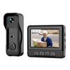 Timbre inalámbrico con vídeo e infrarrojos de visión nocturna inteligente X6 Home con pantalla de 4,3 pulgadas, color negro