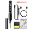 Soldador portátil ANENG con calefacción interna y multímetro digital (negro)