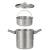 Ollas CLS de doble oreja, 3000 ml, 16 cm, elevadas, para exteriores, de acero inoxidable 304