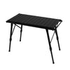 Mesa plegable de aluminio para exteriores CLS Egg Roll, estilo 8744, color negro