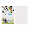 Cuaderno de dibujo con 40 imágenes, bolígrafo de impresión 3D grueso y grande, compatible con altas y bajas temperaturas, con tablero de trazado