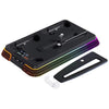 Base de refrigeración multifuncional con doble asa para PS5 Pro, PS5 Slim y PS5. Estilo: YH66S, estilo piano con luz de colores negra.