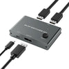 DP201 - Conmutador DisplayPort 2 en 1 (8K, 30 Hz, HD) para pantalla de ordenador