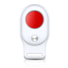 Cámara de vigilancia antirrobo para hotel con detector infrarrojo, láser y alarma de vibración (blanca)