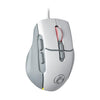 Ratón silencioso para juegos iMICE G800 de 7 teclas y 7200 DPI con cable e iluminación LED (gris y blanco)