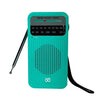 Radio portátil con puntero AM/FM de canal completo (verde)
