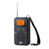 Radio estéreo portátil de bolsillo con control de reloj FM/AM, tamaño: para la UE (negro)