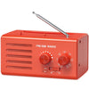 Radio FM/AM de doble banda con toma de corriente externa. Especificaciones: Para la UE (rojo).