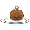 Estuche protector de cuero con cadena para auriculares Bluetooth Beats Studio Buds CONTACTS FAMILY CF1136B (marrón)