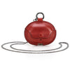 Estuche protector de cuero con cadena para auriculares Bluetooth Beats Studio Buds CONTACTS FAMILY CF1136B (rojo)