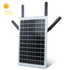 Tarjeta SIM solar EAU 4G WiFi 6, router impermeable para exteriores, cable 4G a WiFi (negro)