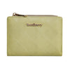 Baellerry N5115 Cartera de mujer con doble pliegue y cremallera acolchada (verde)