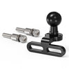 Soporte para cámara de bicicleta con cabezal esférico de 17 mm, soporte para luz delantera de ciclismo para disparar