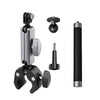 Soporte para manillar de bicicleta y motocicleta para cámaras de acción GoPro/DJI/Insta 360. Especificaciones: con varilla de extensión de 15 cm.