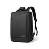 OUMANTU 2106-1 Mochila ligera para portátil de negocios, de gran capacidad, con carga USB, ideal para el trabajo, viajes y gimnasio (negra)