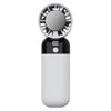 Ventilador de mano ZK03 con pantalla digital, silencioso, USB, con compresor de aire frío (blanco)
