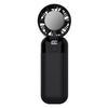 Ventilador de mano ZK03 con pantalla digital, silencioso, USB, con compresor de aire frío (negro)