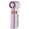 Ventilador portátil de alta velocidad para exteriores WH14 con pantalla digital (morado)