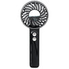 Ventilador de mano WT25 con clip para cordón, USB, silencioso, recargable (negro)