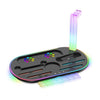 Para Nintendo Switch 2 JYS NS2322 con luz RGB, base de carga, refrigeración, almacenamiento y base integrada (negro)
