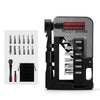 Juego de llaves de trinquete bidireccionales WEST BIKING 12 en 1 con barra de extensión magnética de liberación rápida, kit de herramientas para reparación de bicicletas (negro)