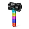 Luz trasera para bicicleta con sensor inteligente WEST BIKING, gran angular de 180 grados, resistente al agua IPX4, efectos LED dinámicos con pantalla de batería, color: luz RGB