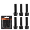 WEST BIKING - Juego de 6 tornillos para potencia de bicicleta de montaña (M5 x 18 mm, con revestimiento de titanio) (negro)