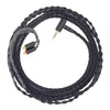 Cable de actualización para auriculares MMCX de cobre monocristalino de 8 núcleos, chapado en plata, de 1,2 m, para Shure SE215/SE535/SE846/UE900, color negro, balance de 2,5 mm.