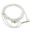 Cable de actualización para auriculares MMCX de cobre monocristalino de 1,2 m y 8 núcleos, bañado en plata, para Shure SE215/SE535/SE846/UE900, color transparente, balance de 4,4 mm.