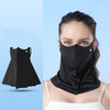 Máscara solar integral WEST BIKING para el cuello, de seda helada, con protección UV, para ciclismo, talla única (negro)