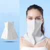 Máscara solar integral WEST BIKING para el cuello, de seda helada, con protección UV, para ciclismo, talla única (gris)