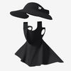 WEST BIKING - Gorro para el sol 3 en 1 con malla transpirable, protección UV, desmontable, máscara facial y bufanda para el cuello, talla única (negro)