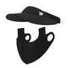 WEST BIKING - Máscara de protección solar 2 en 1 para deportes al aire libre, con protección UV, transpirable, talla única (negro)