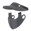 WEST BIKING - Máscara de protección solar 2 en 1 para deportes al aire libre, con protección UV, transpirable, talla única (gris oscuro)